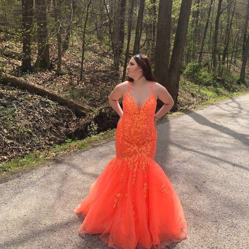 Orange Prom Dress - image 5