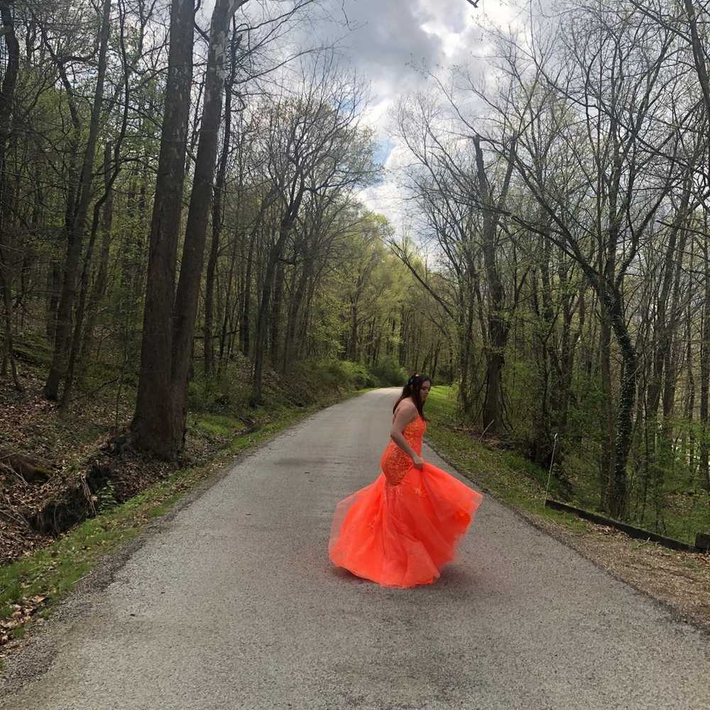 Orange Prom Dress - image 6