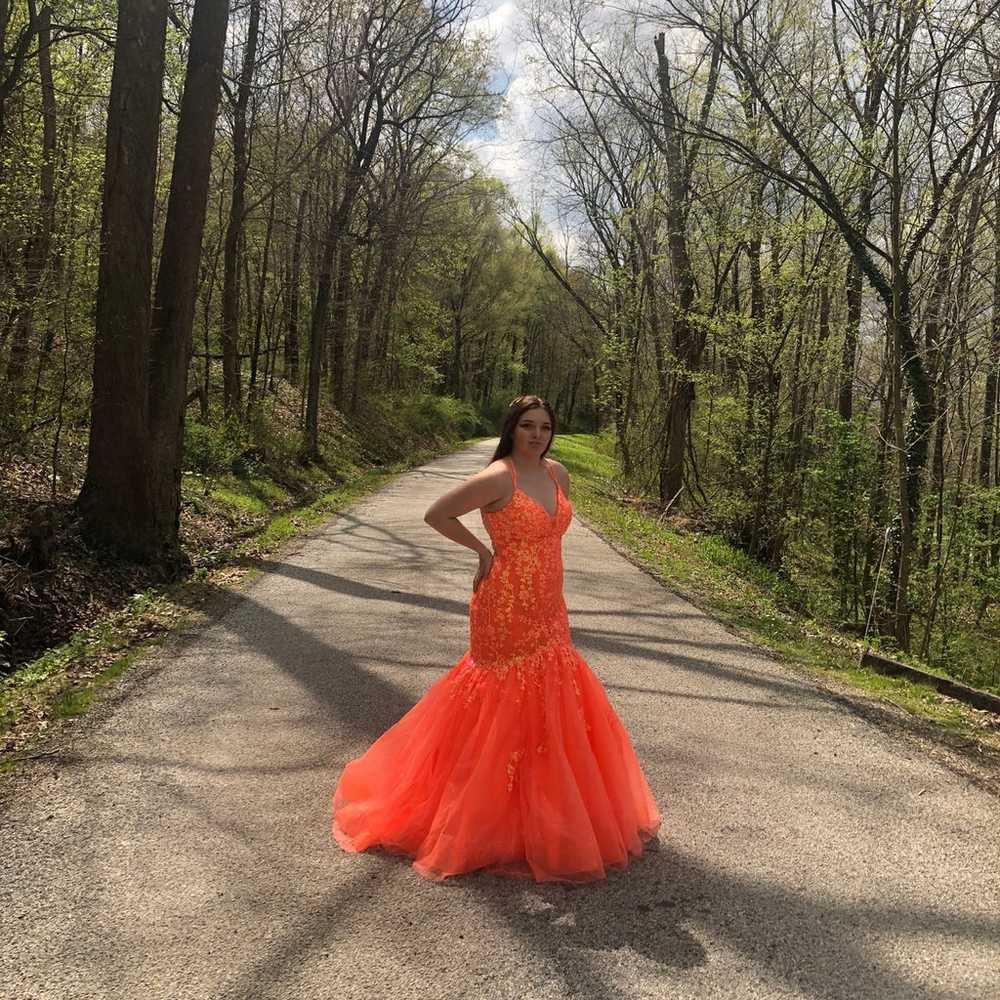 Orange Prom Dress - image 7
