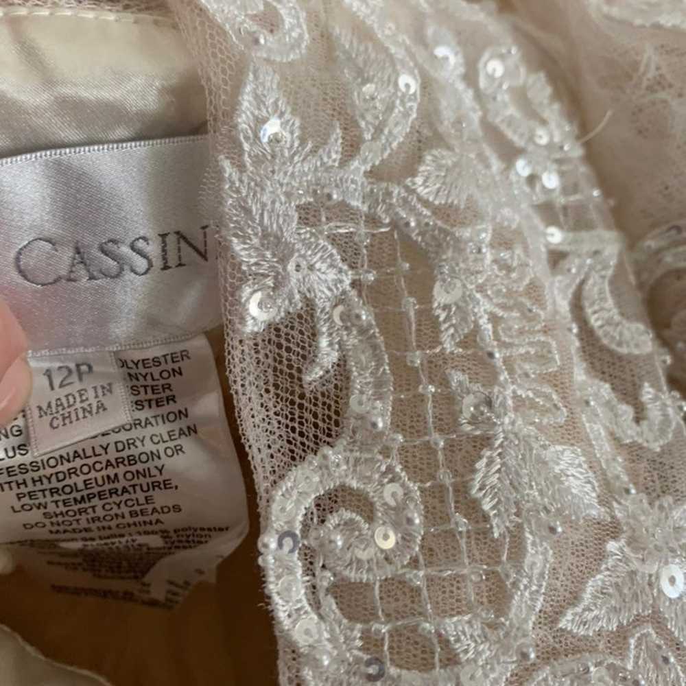 Oleg Cassini wedding dress cwg807 size 12p - image 11