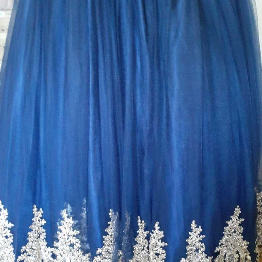 Royal blue prom dress - image 8