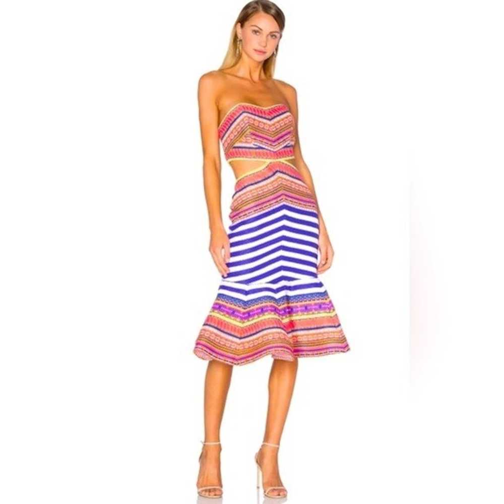 NEW! Alexis Yulia Striped Strapless Cutout Dress … - image 6