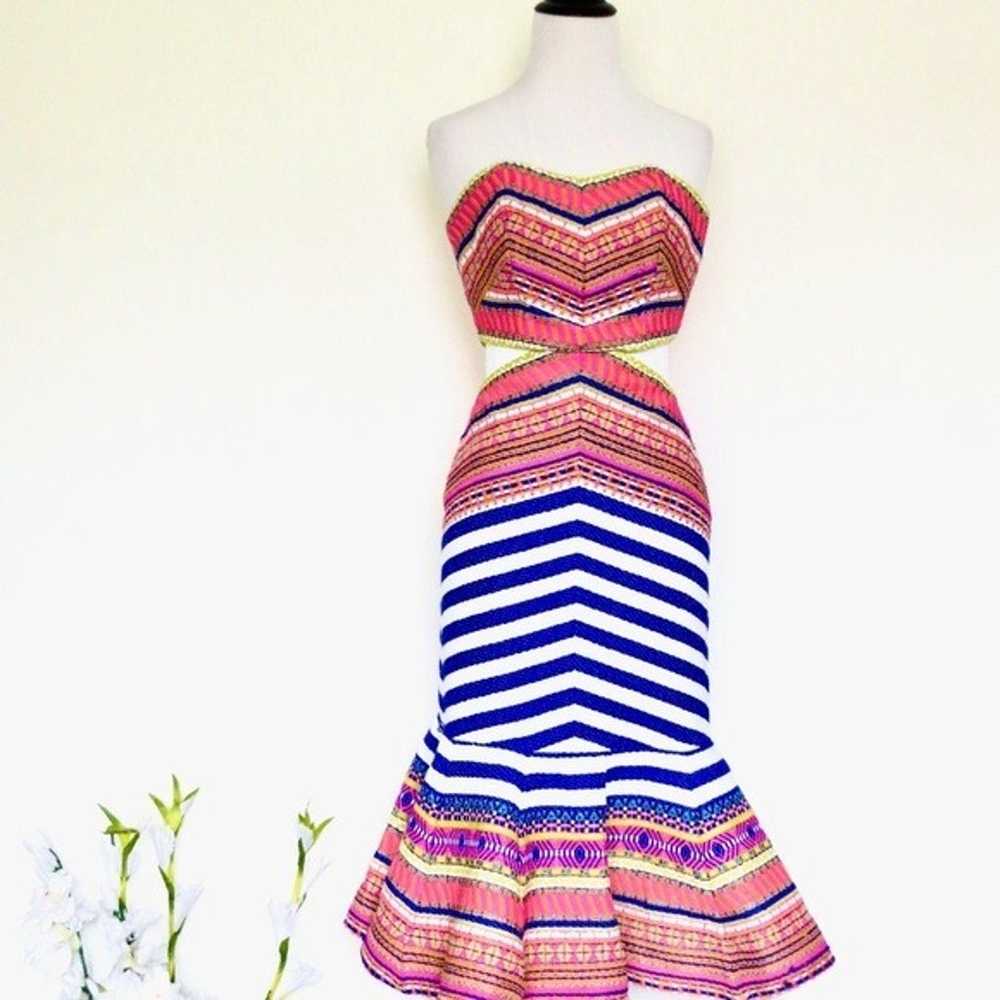 NEW! Alexis Yulia Striped Strapless Cutout Dress … - image 7