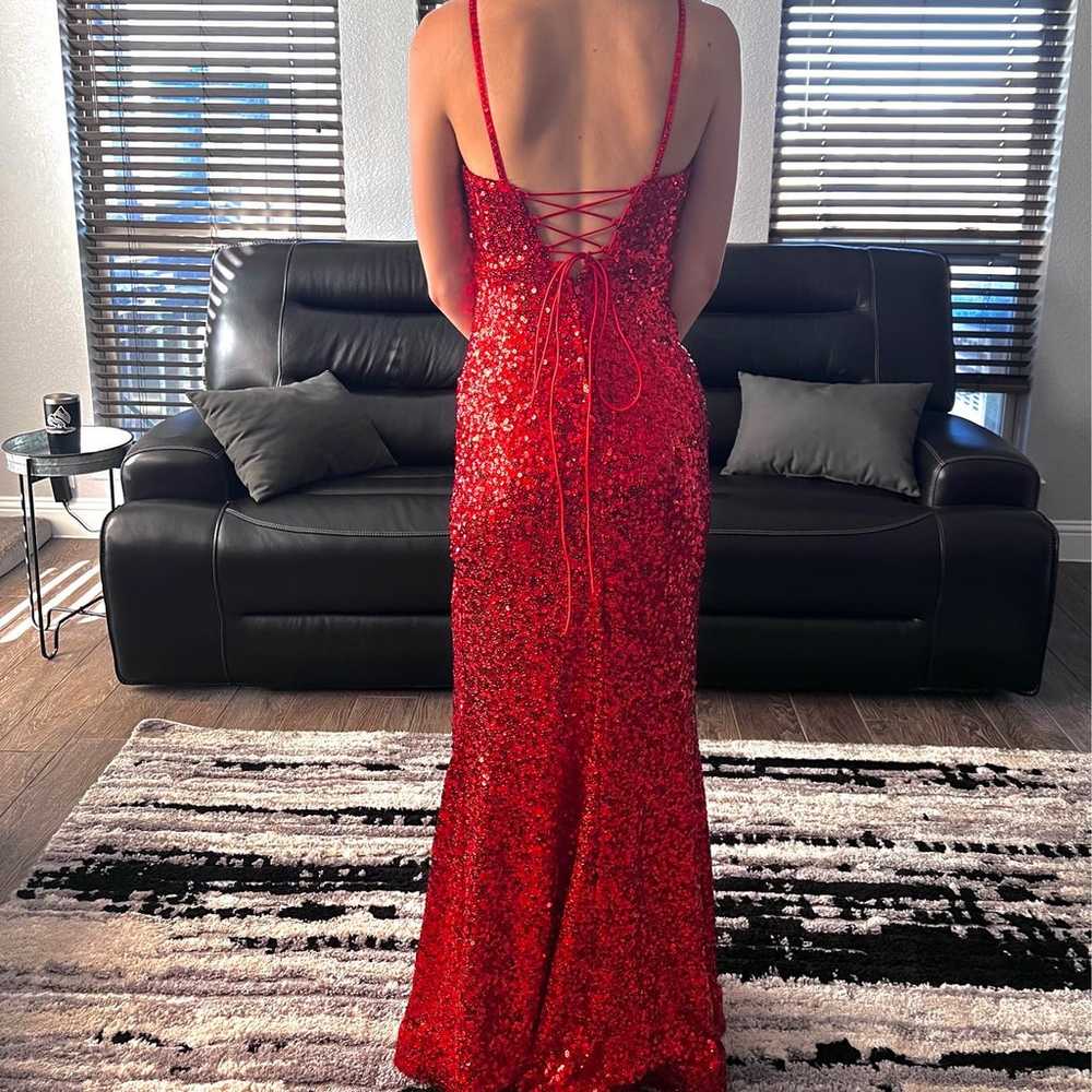 Red prom/formal dress - image 3