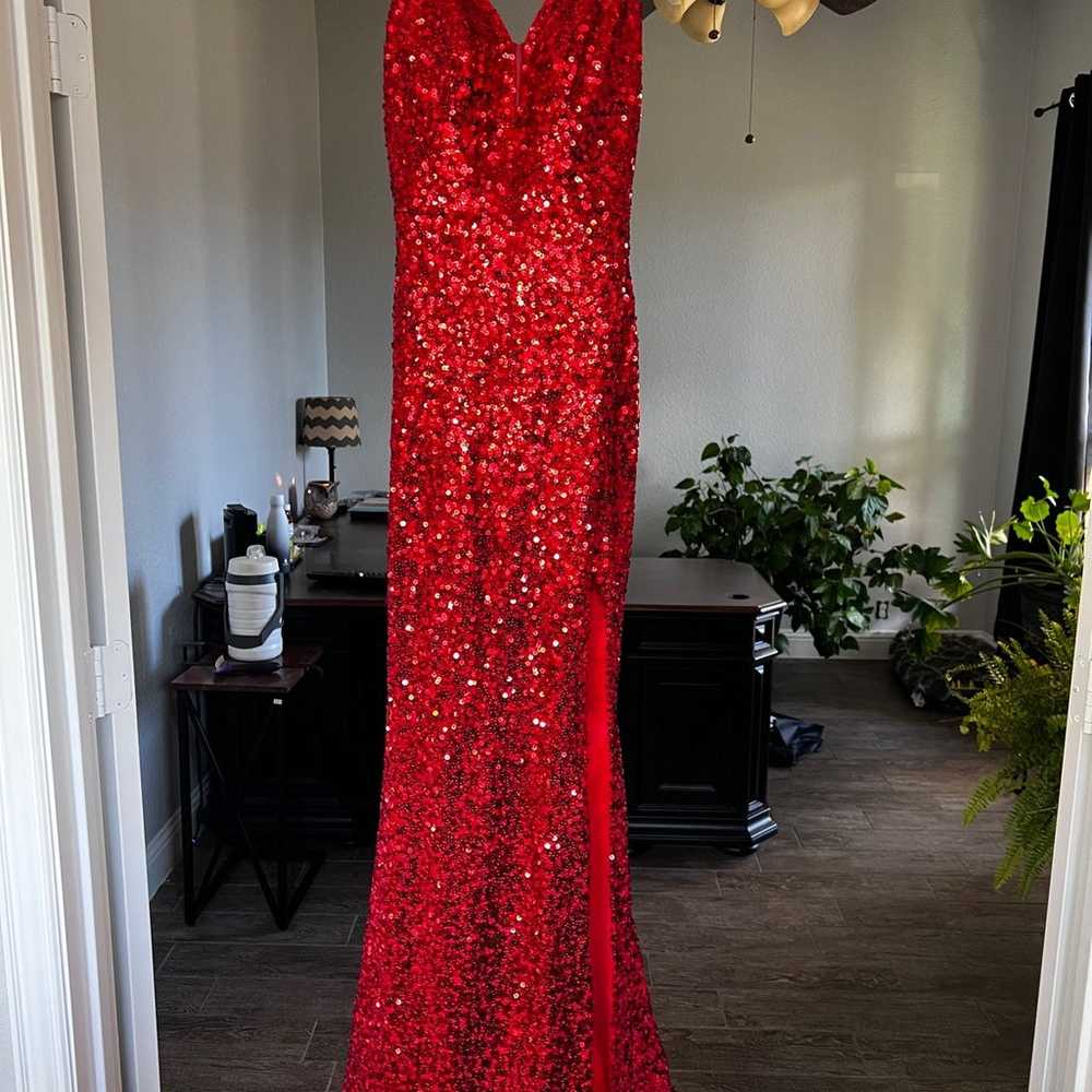 Red prom/formal dress - image 4