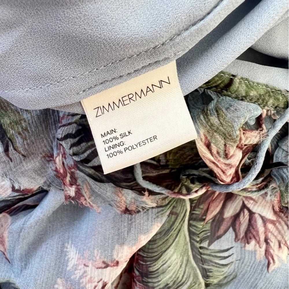 Zimmermann Winsome ruffle silk romper/ jumpsuit s… - image 8