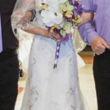 Wedding dress and veil - image 1