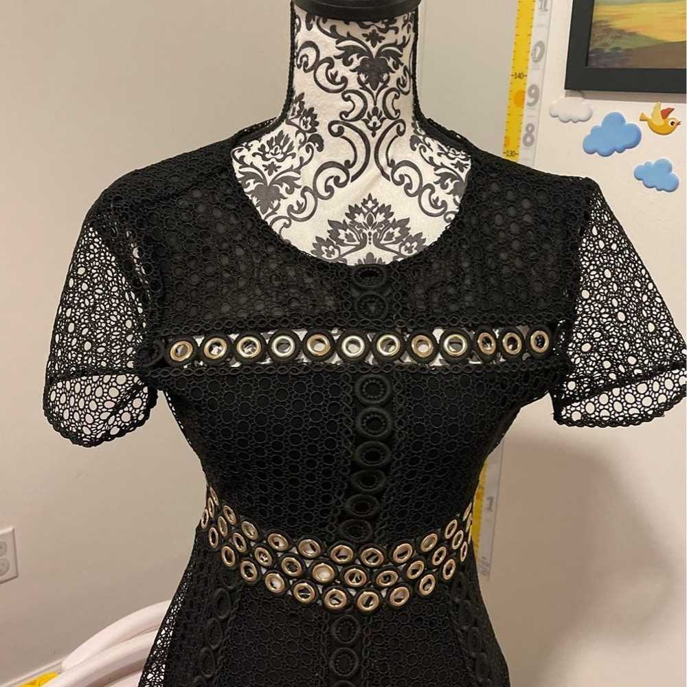 Maje black lace dress 1 - image 3