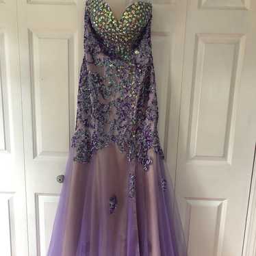 beautiful purple gown