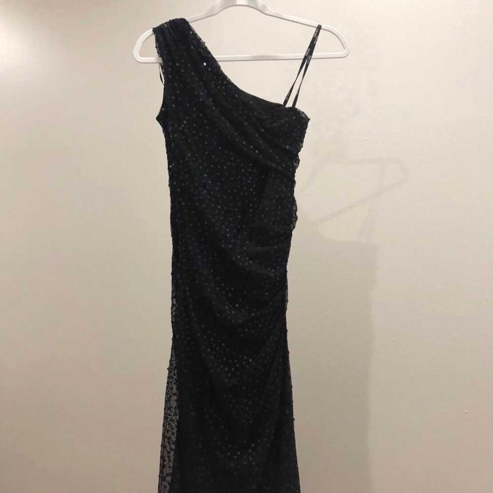 Tadashi Shoji Sequin One Shoulder Dress - image 3