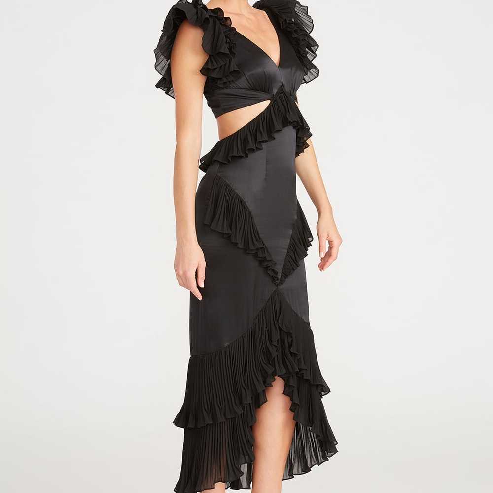 $598 AMUR Gen Cut Out Dress in Black size6 - image 1