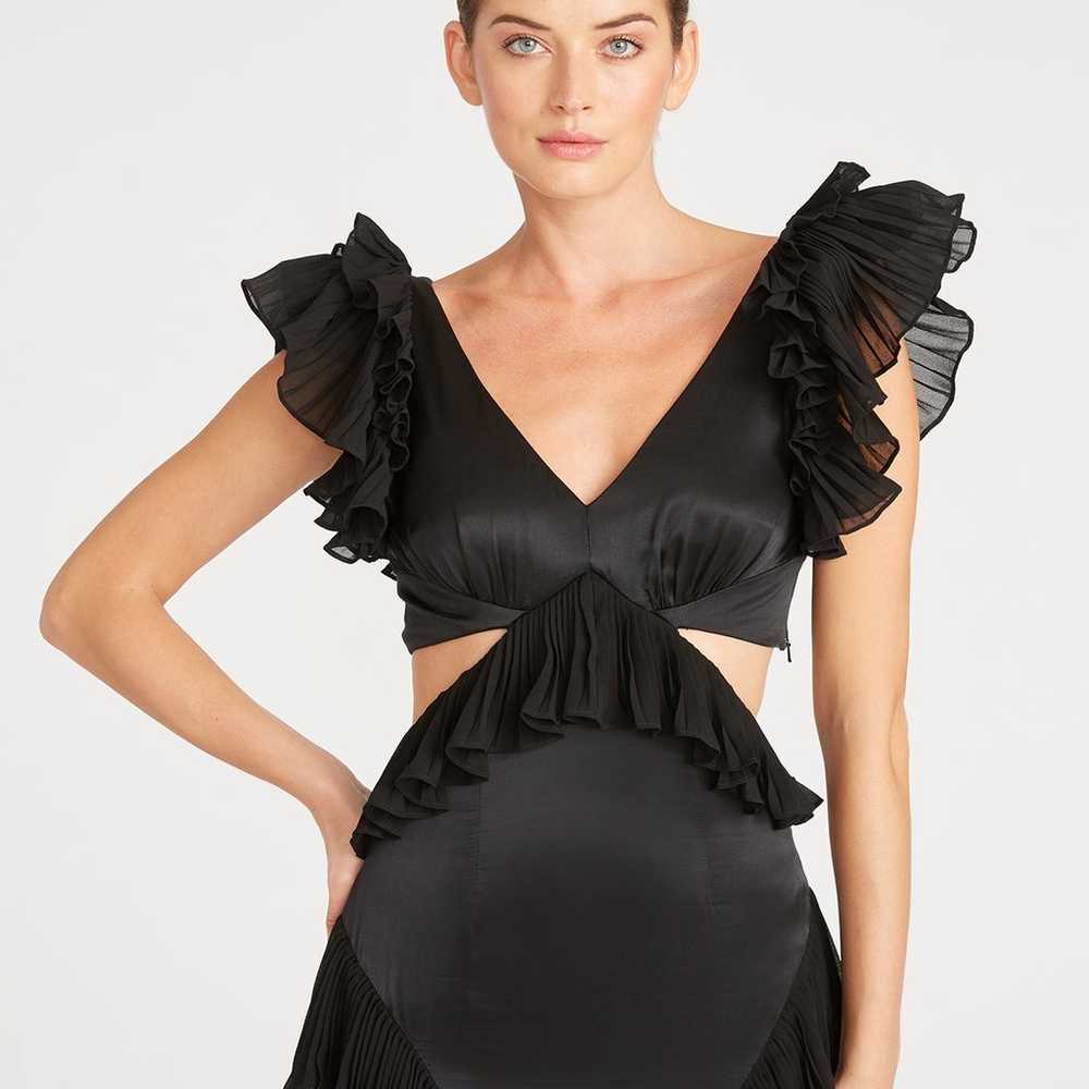 $598 AMUR Gen Cut Out Dress in Black size6 - image 3