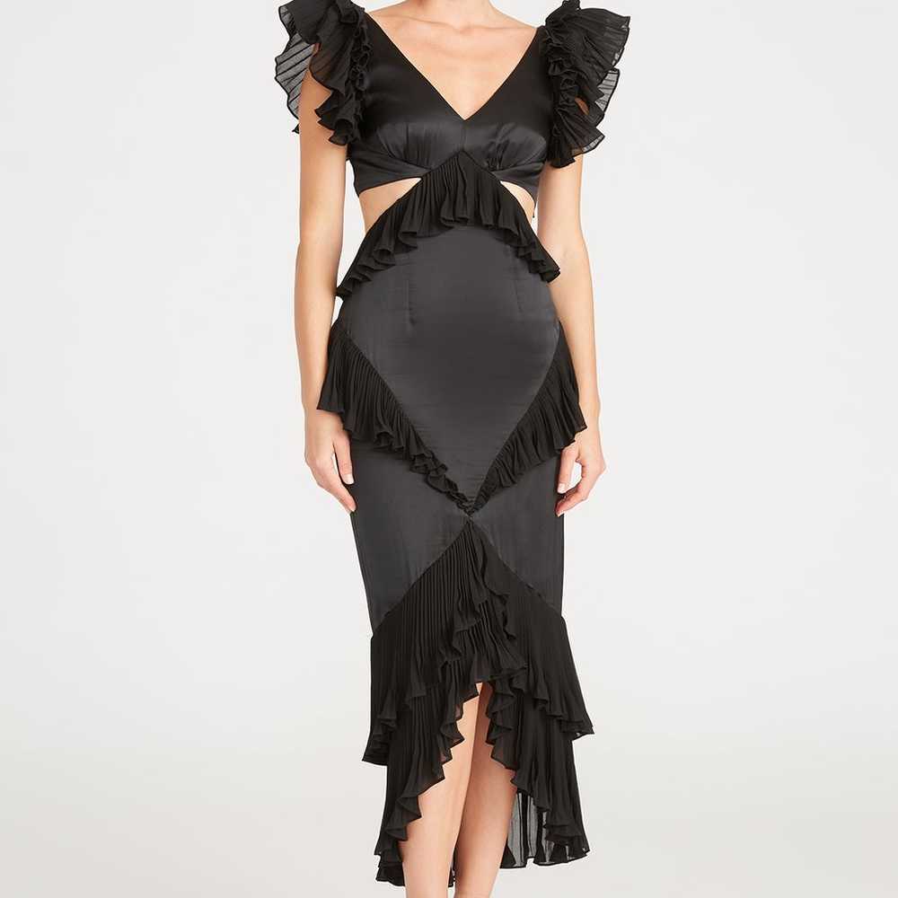 $598 AMUR Gen Cut Out Dress in Black size6 - image 6