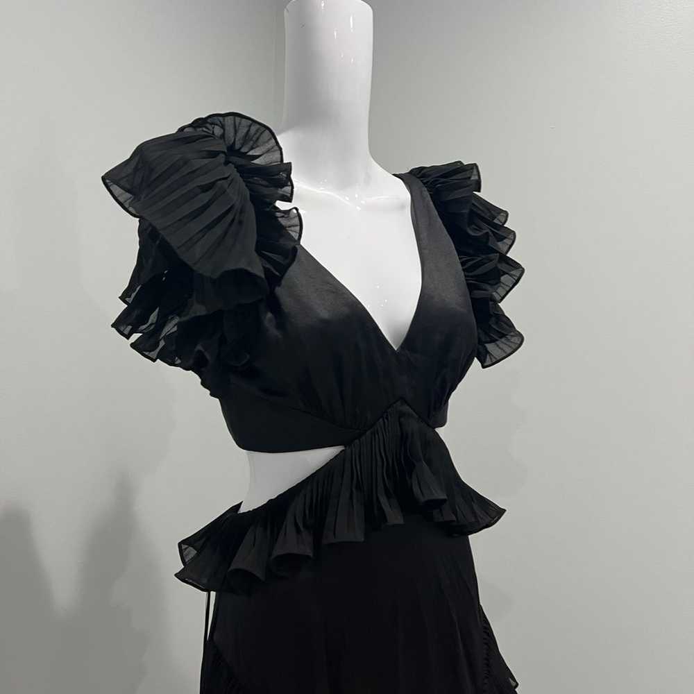 $598 AMUR Gen Cut Out Dress in Black size6 - image 8