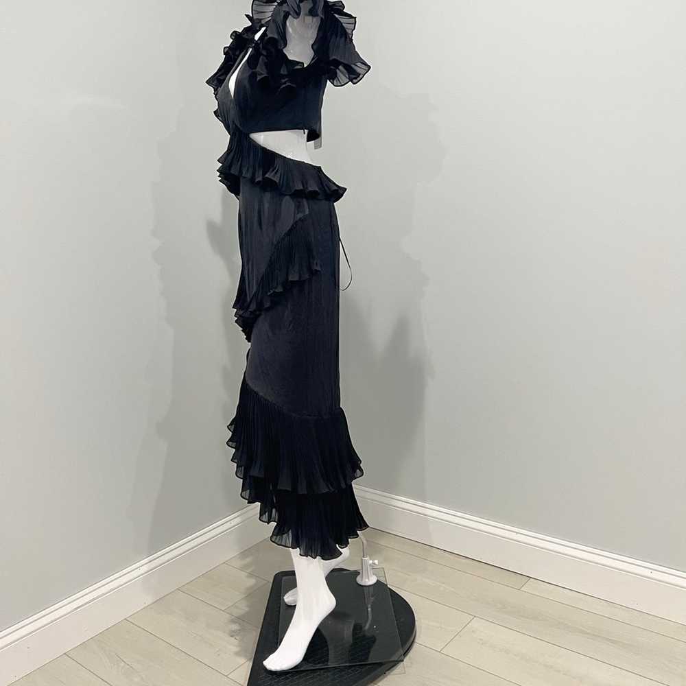 $598 AMUR Gen Cut Out Dress in Black size6 - image 9