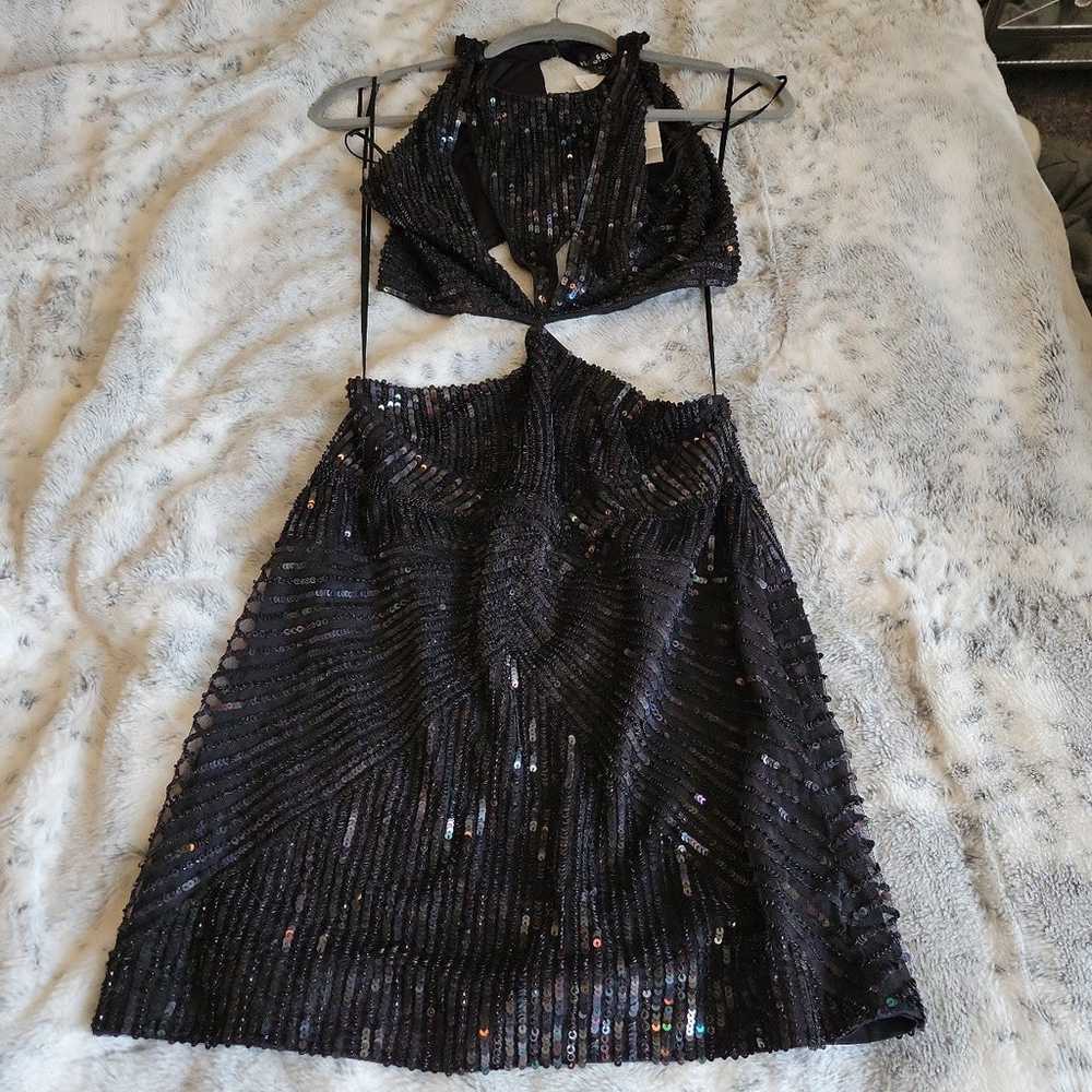 Retrofete mini sequin dress. Size small. - image 5