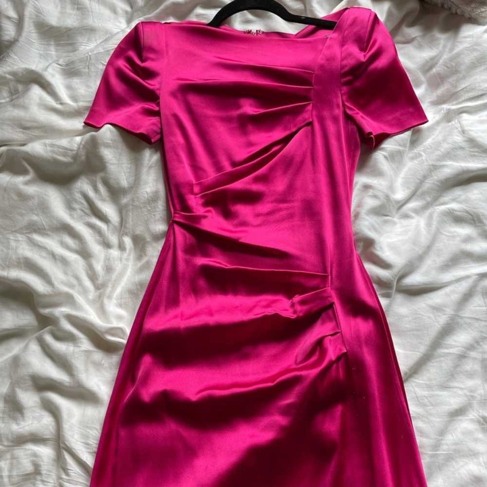 Talbot Runhof pink silky gown - image 3