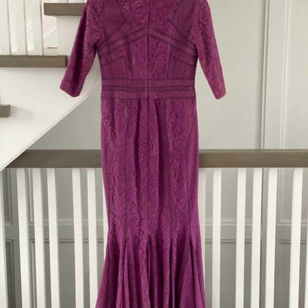 Beautiful designer miri purple gown - image 1