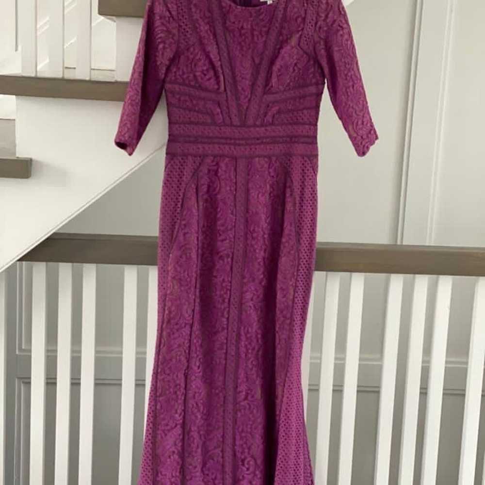 Beautiful designer miri purple gown - image 2