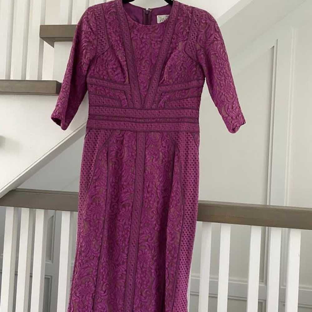 Beautiful designer miri purple gown - image 3