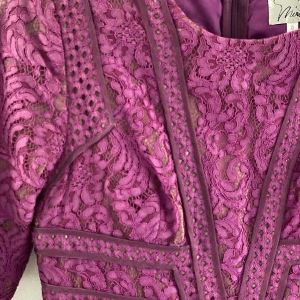 Beautiful designer miri purple gown - image 4