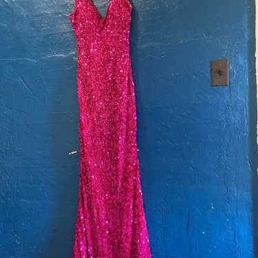 Sparkly pink gown