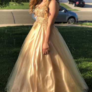 Gold Prom/ball Dress (ballgown/princess) - image 1