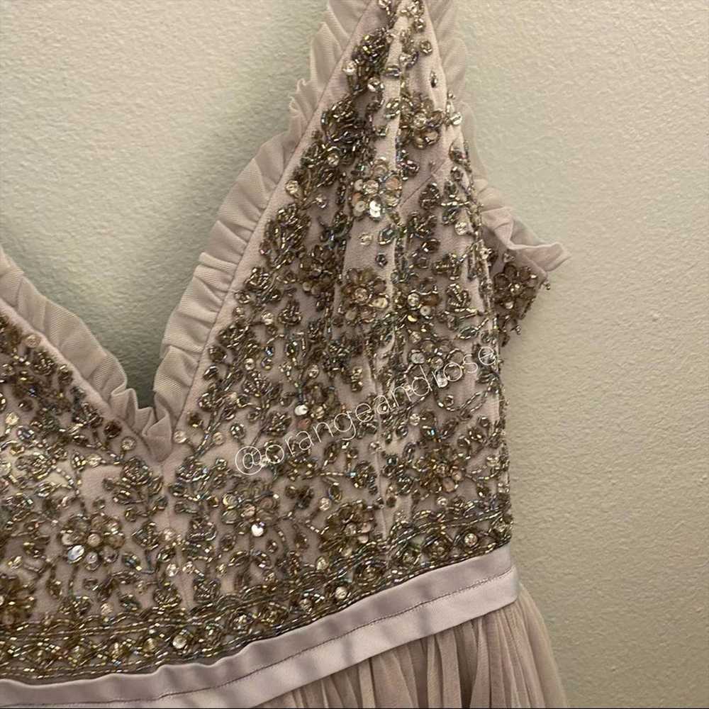 Needle & Thread Gray Lilac Maxi Dress 6 - image 12