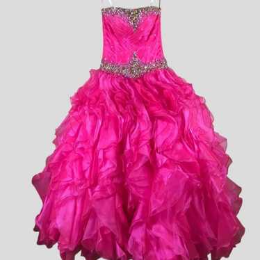 Womens Tiffany Designs Pink Princess Ballgown Str… - image 1
