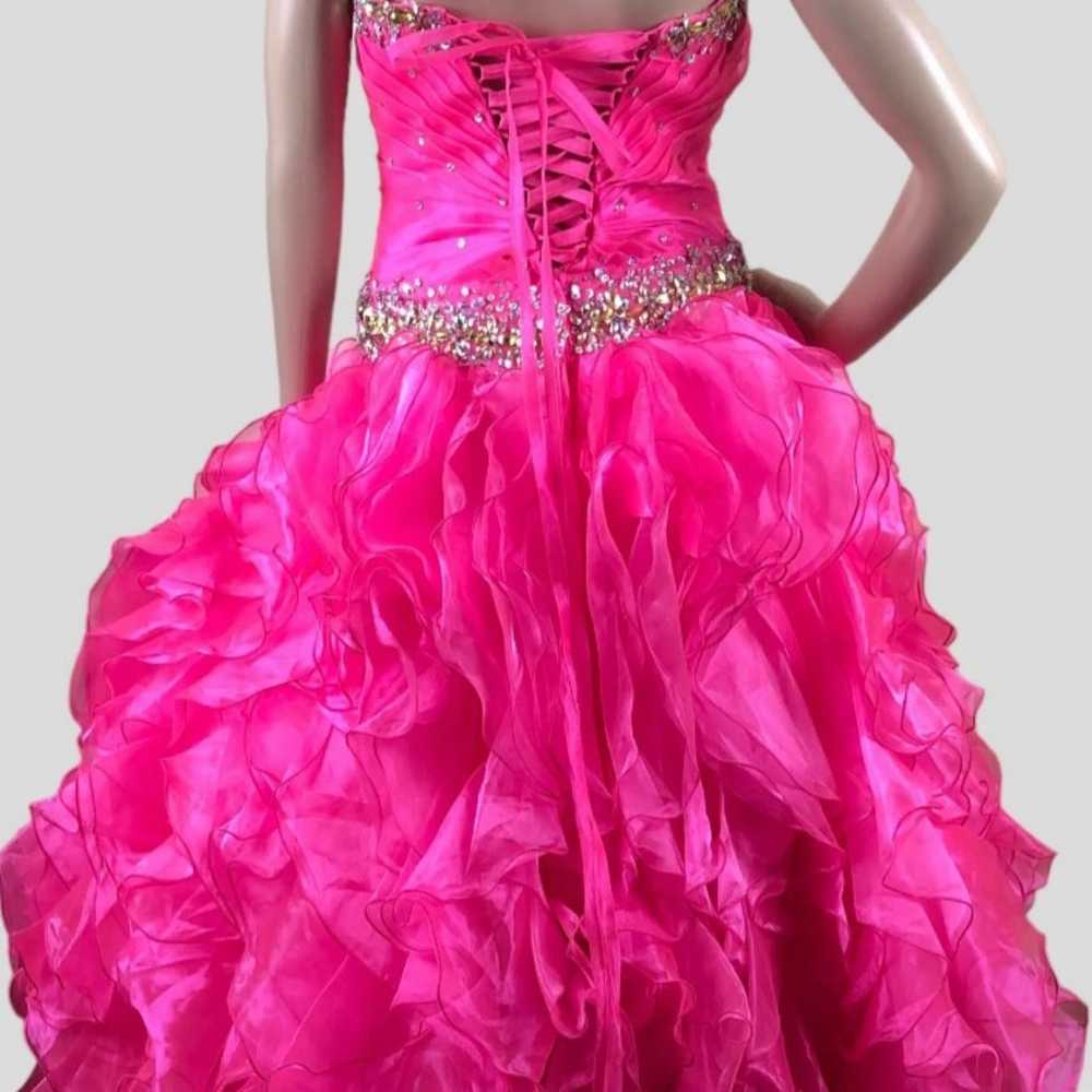 Womens Tiffany Designs Pink Princess Ballgown Str… - image 5