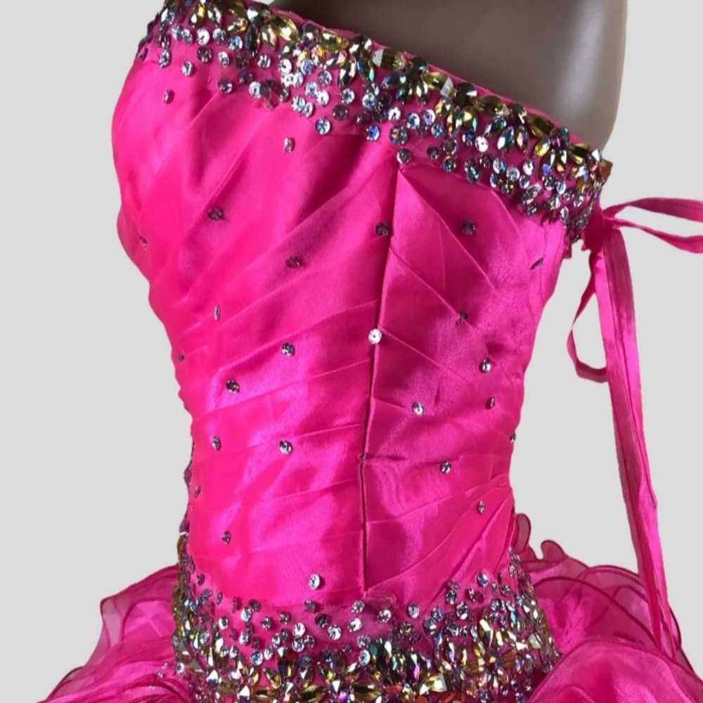 Womens Tiffany Designs Pink Princess Ballgown Str… - image 9
