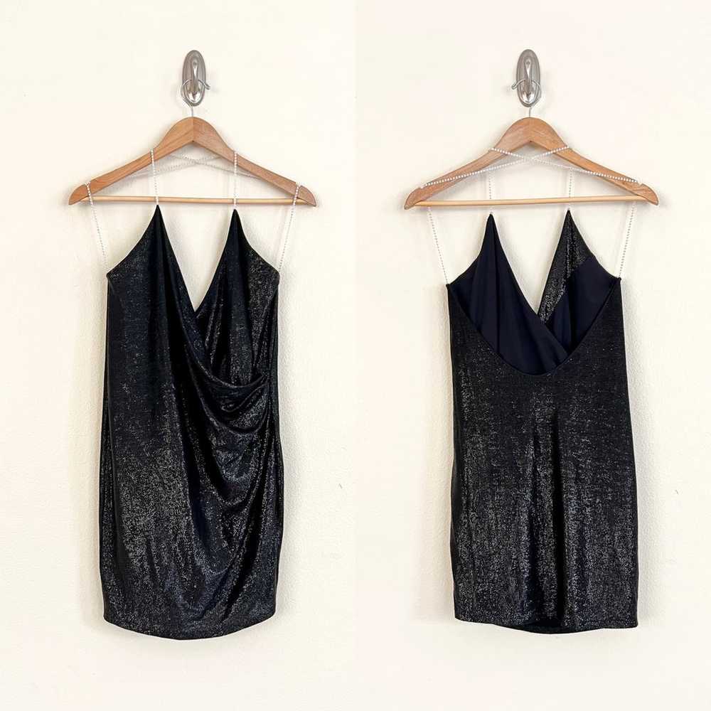 MICHELLE MASON Crystal Strap Shimmer Mini Dress i… - image 6