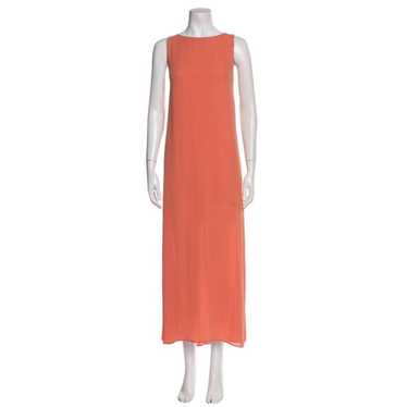 ALICE + OLIVIA Orange Bateau Neckline Long Dress