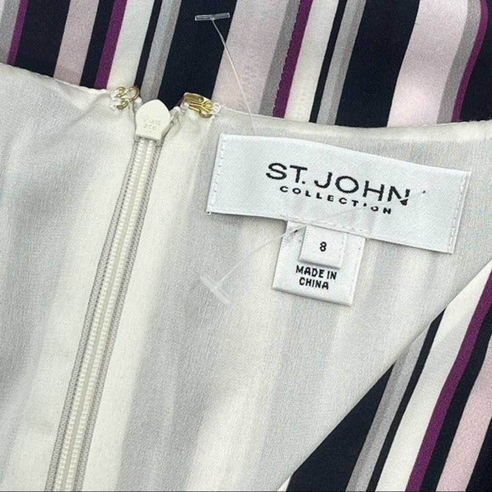 St John Collection silk midi dress surplice NWOT … - image 10