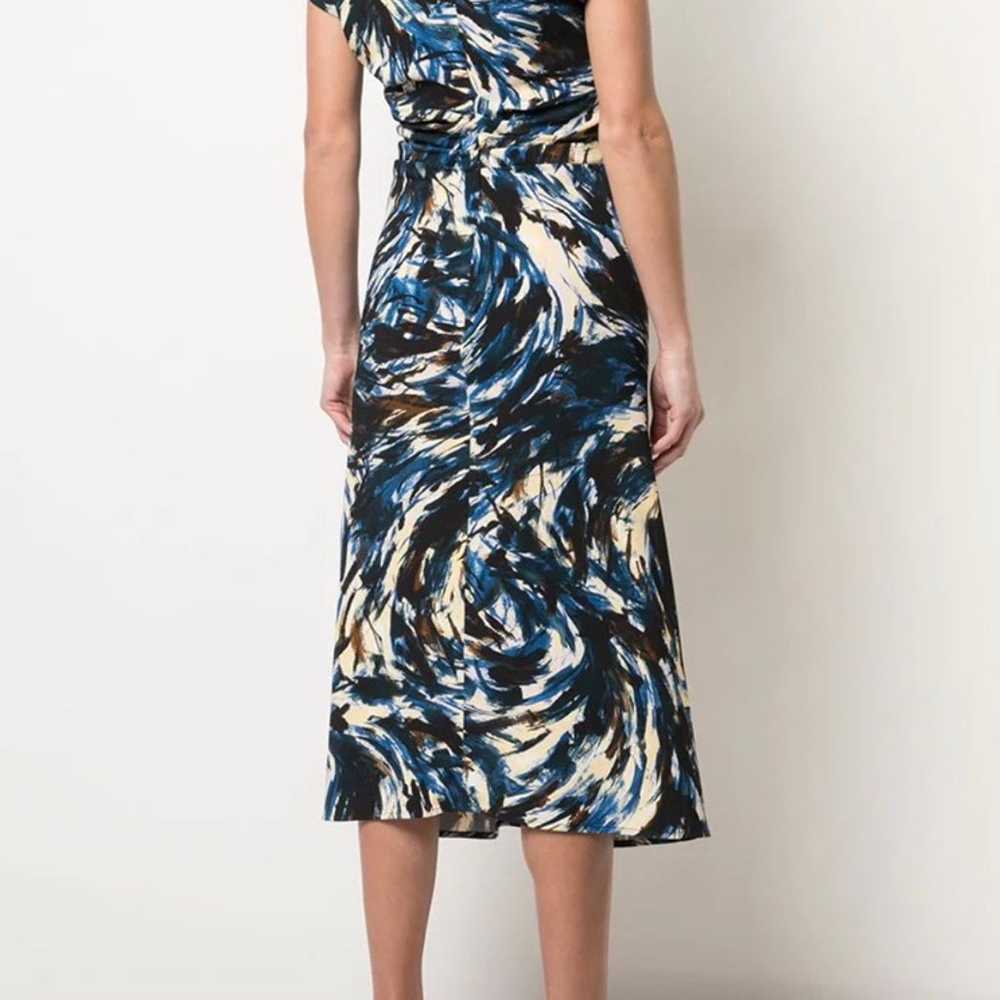 Proenza Schouler Printed Cady Short Sleeve Dress - image 2
