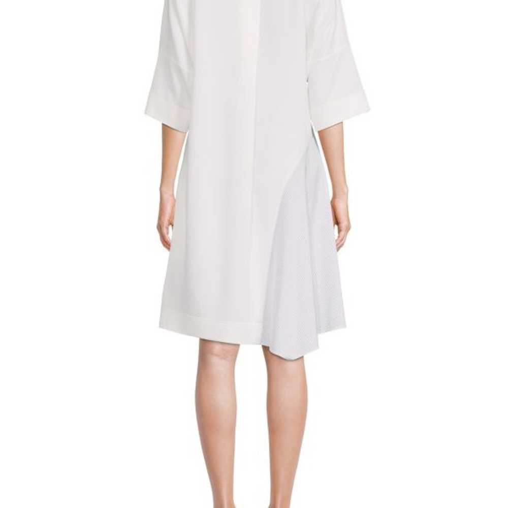 $895 AKRIS PUNTO Mixed Media Drop Shoulder Dress … - image 3