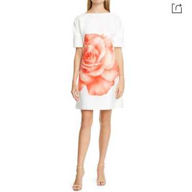 Lela Rose Floral Print Dress