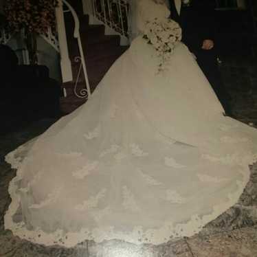 tail of my wedding dress,the waste down - image 1