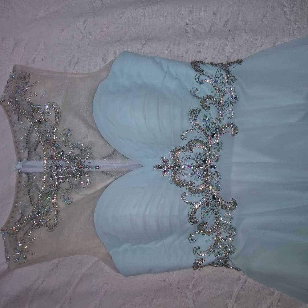 Blue Prom Dress - Never Worn - image 3