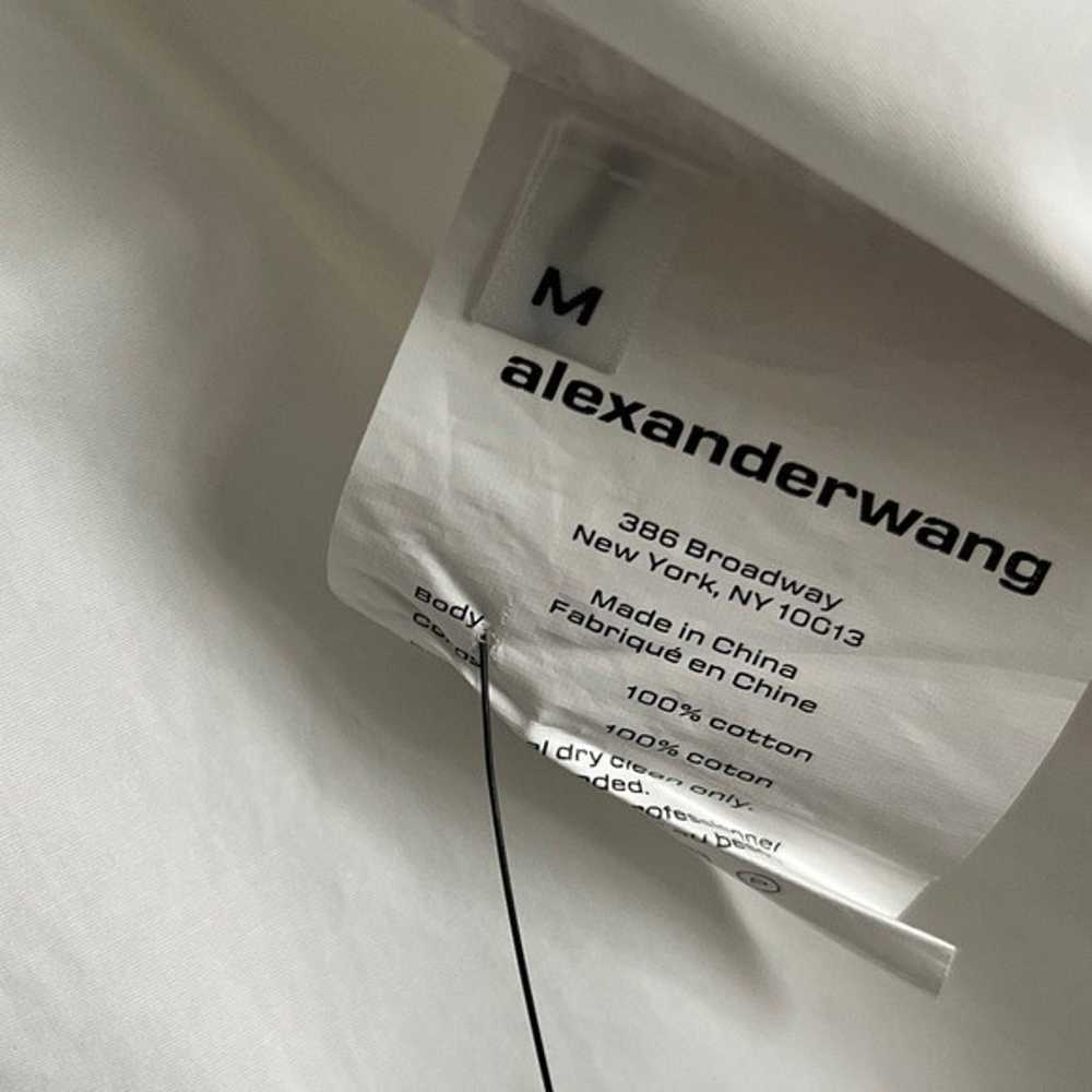 EUC Alexander Wang White Smocked Cotton Mini Shir… - image 4