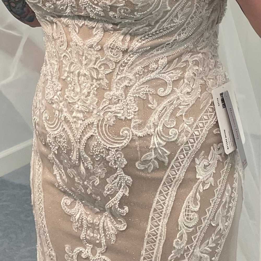 Madison James Sheath Wedding Dress - image 9