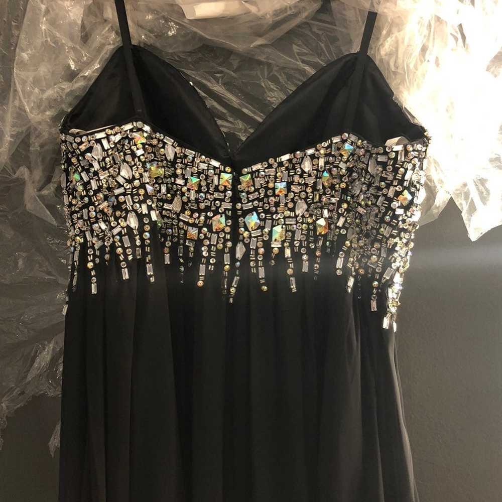 Floor Length Black Sparkle Dress - image 3