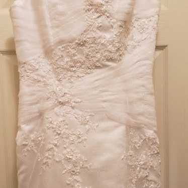 White Shimmering Lace Wedding Dress