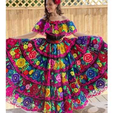 Traditional Mexican Chiapas Dress - image 1