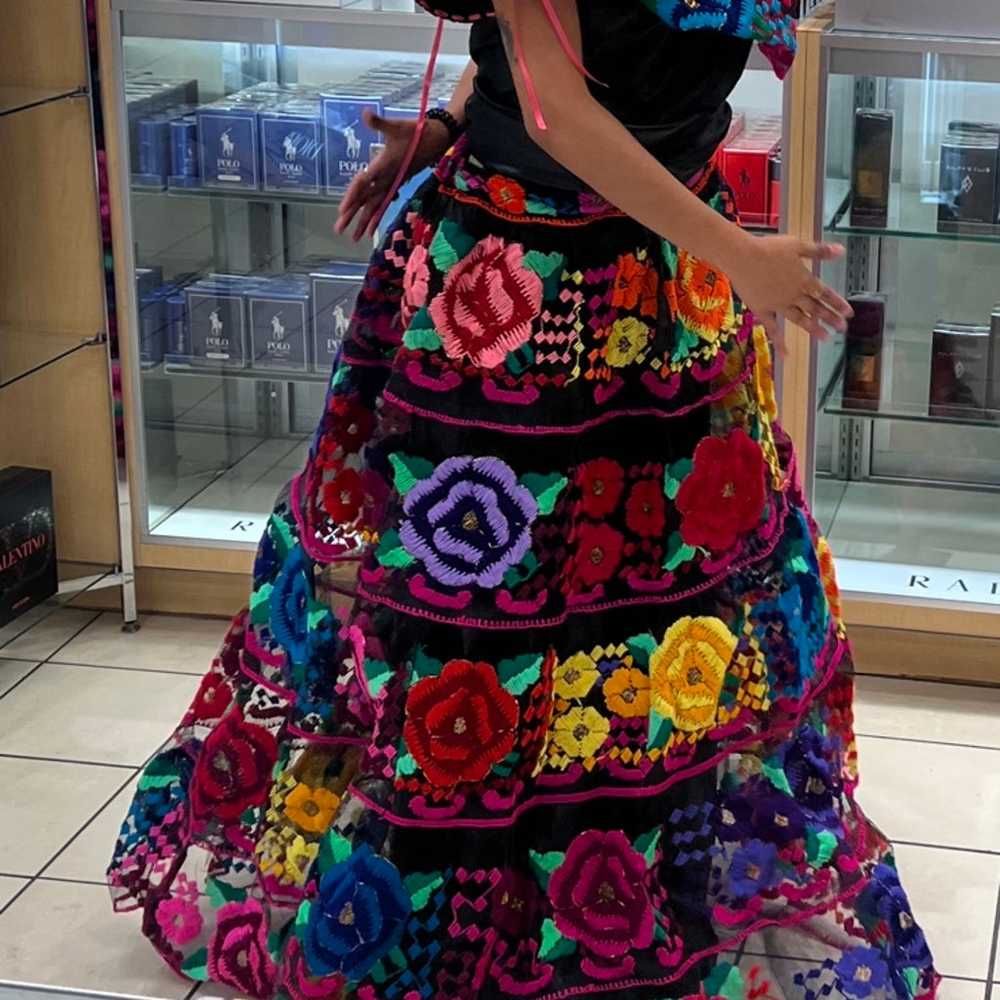Traditional Mexican Chiapas Dress - image 4