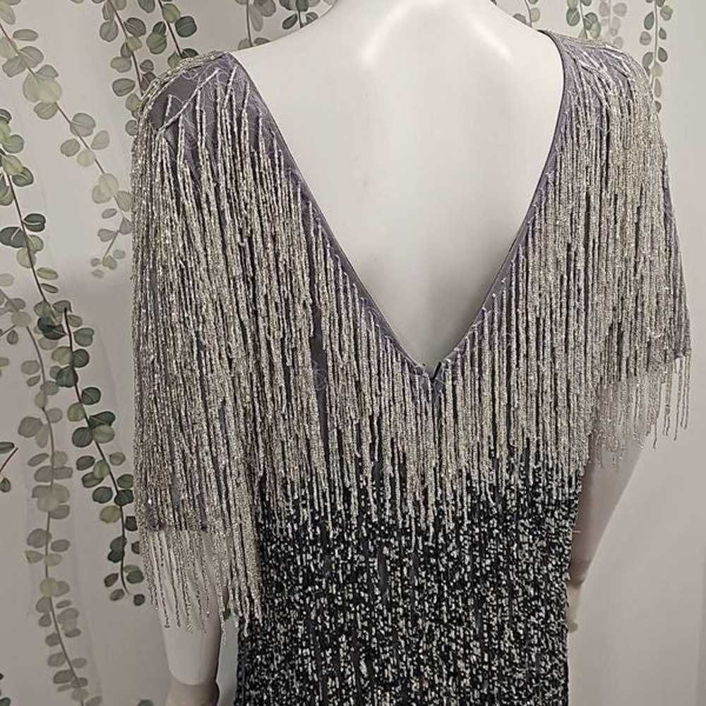 Mac Duggal Fringed Ombre Gown Size 16 - image 10