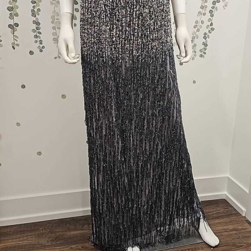 Mac Duggal Fringed Ombre Gown Size 16 - image 7