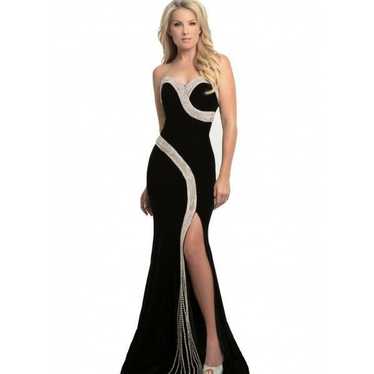 Johnathan Kayne Black Velvet Gown Size 2