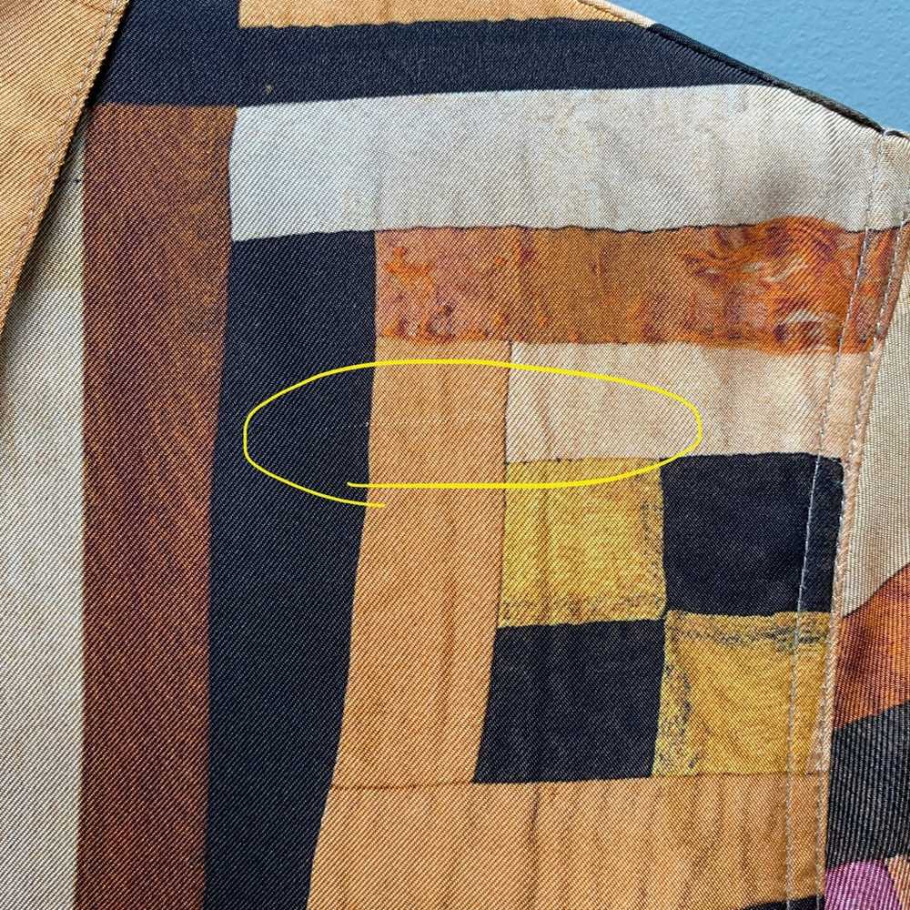 ROSETTA GETTY Long-Sleeve Drape Panel Patchwork-Q… - image 12