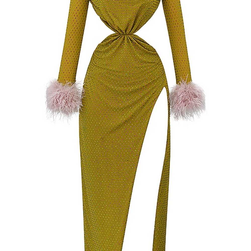 HOUSE OF CB 'Gina' Chartreuse Crystallised Maxi D… - image 6